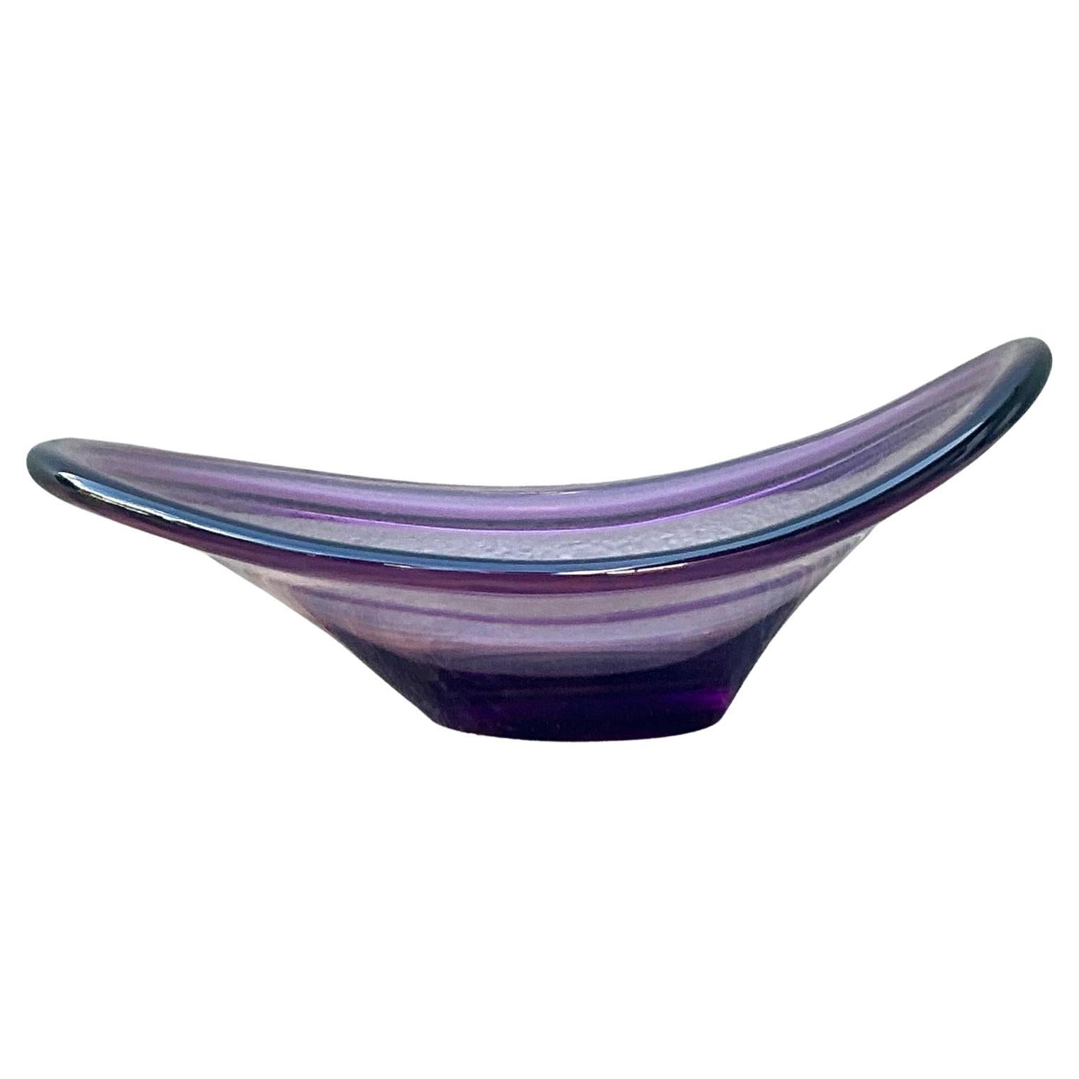 Vintage Italian Art Glass Bowl After Murano