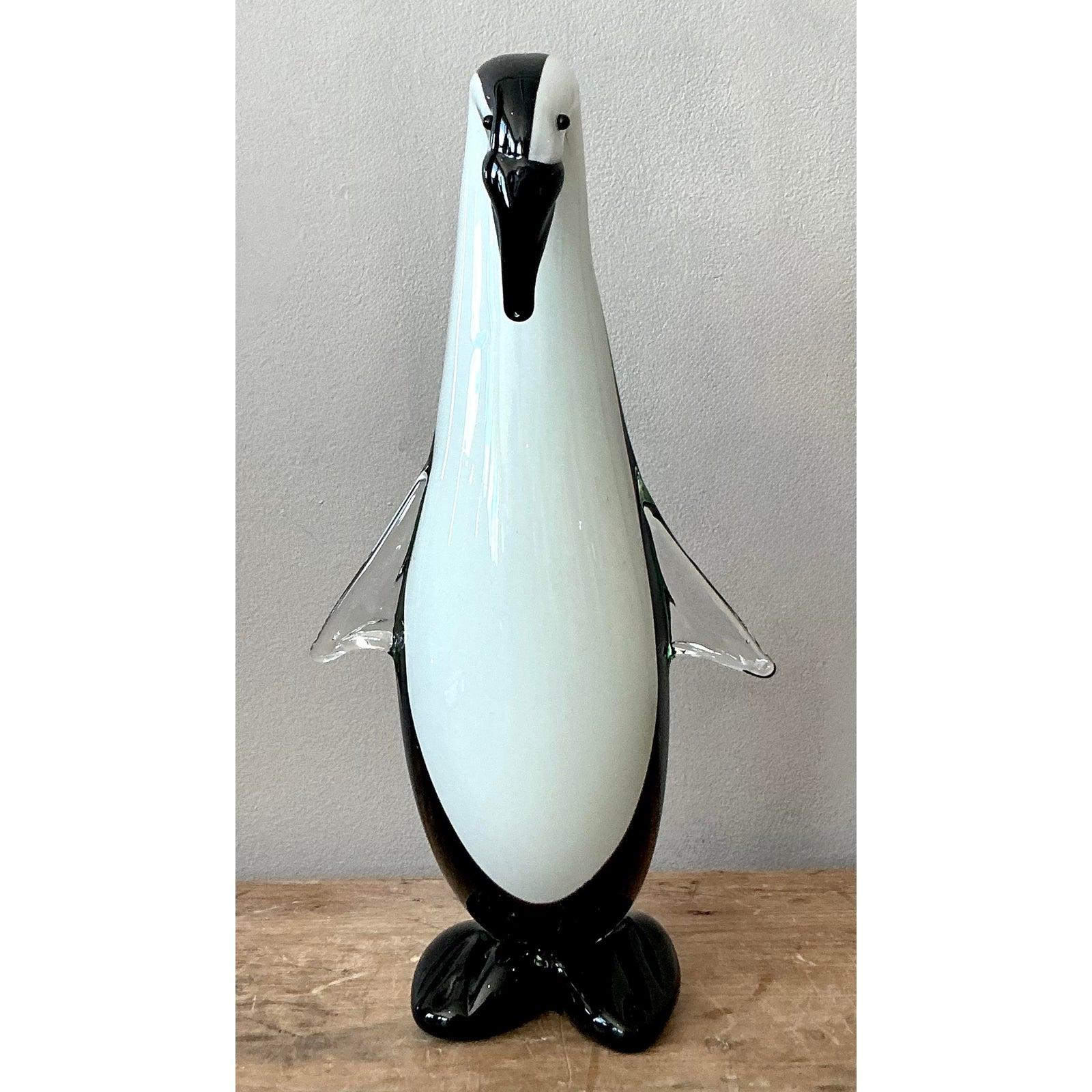 XX secolo Pinguino in vetro artistico italiano vintage in vendita