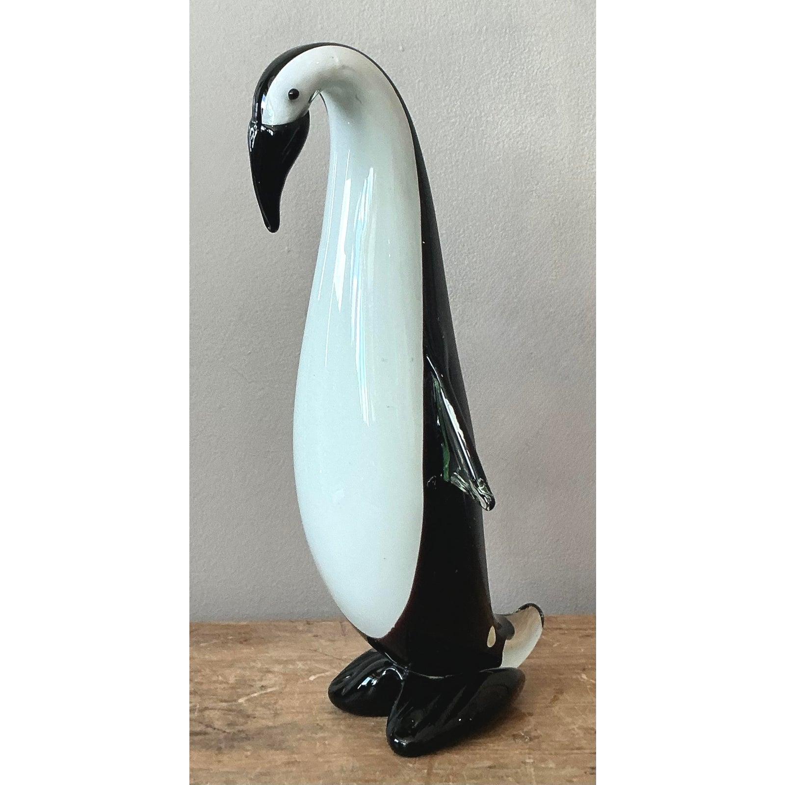 Vetro artistico Pinguino in vetro artistico italiano vintage in vendita