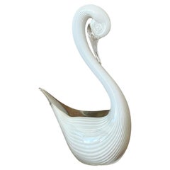 Vintage Italian Art Glass Swan