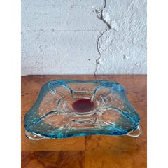 Vintage Italian Art Glass Tray After Murano