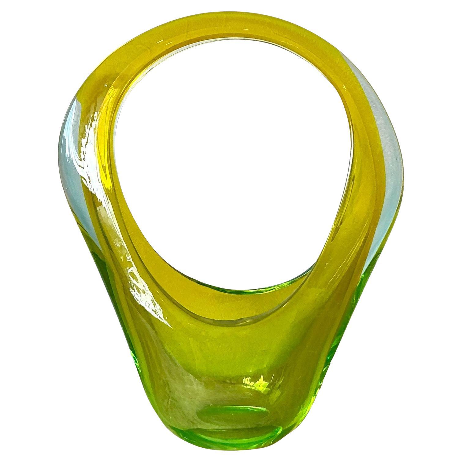 Jarrón Vintage Italian Art Glass After Murano