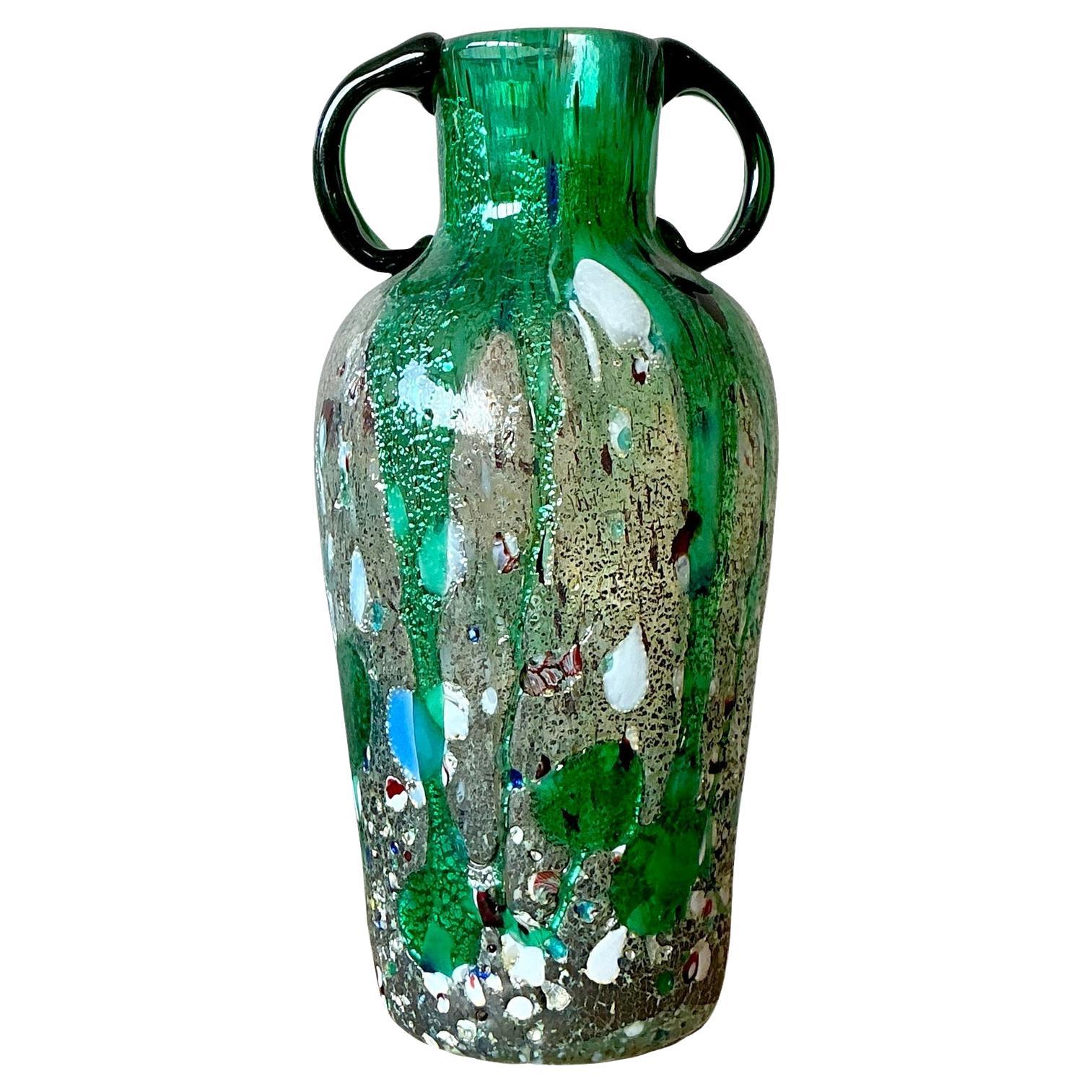 Vaso Vintage Italian Glass dopo Murano