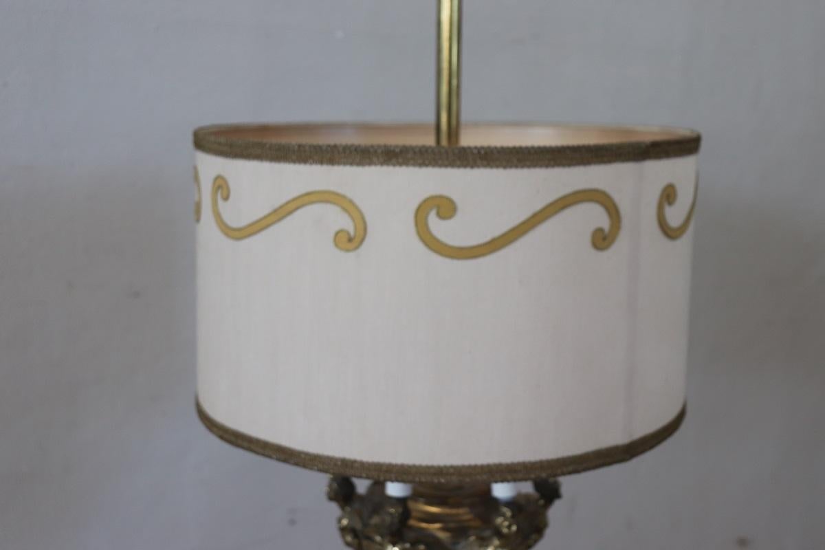 Vintage Italian Brass Floor Lamp For Sale 9