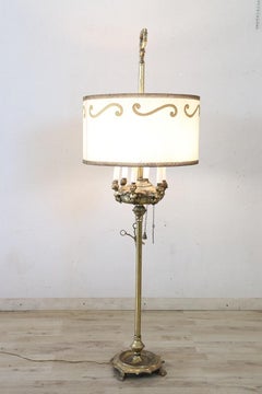 Vintage Italian Brass Floor Lamp