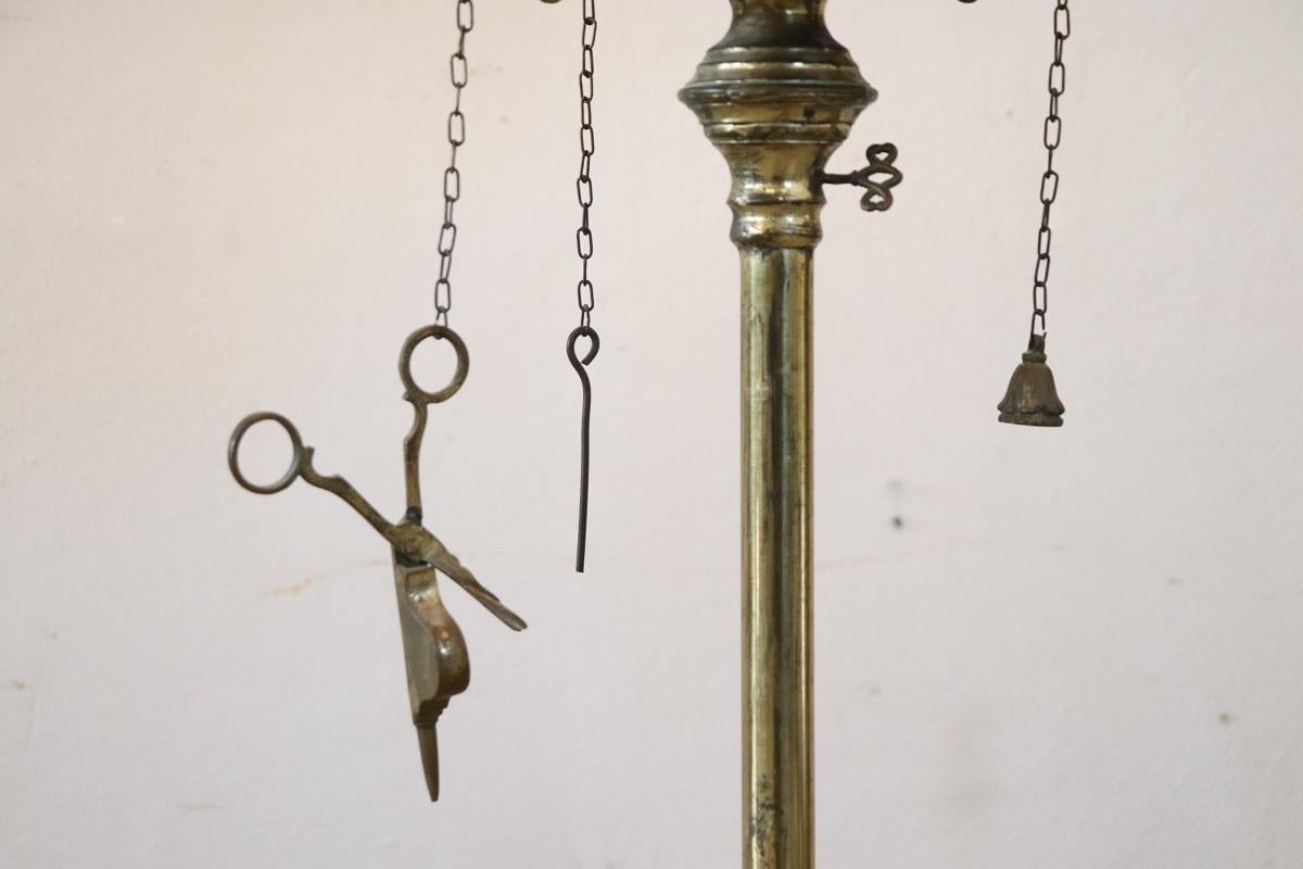 Vintage Italian Brass Floor Lamp en vente 1
