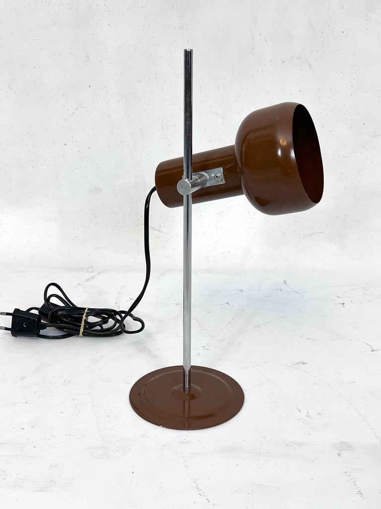 Vintage Italian Articulated Metal Table Lamp from 70s For Sale at 1stDibs