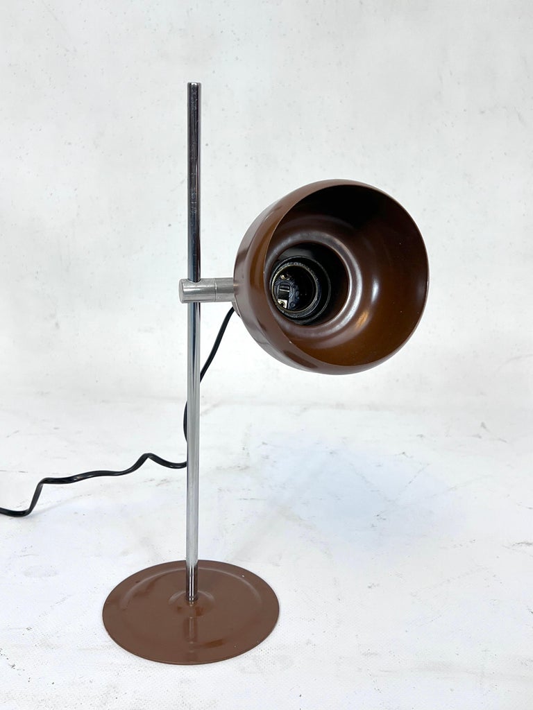 Vintage Italian Articulated Metal Table Lamp from 70s For Sale at 1stDibs