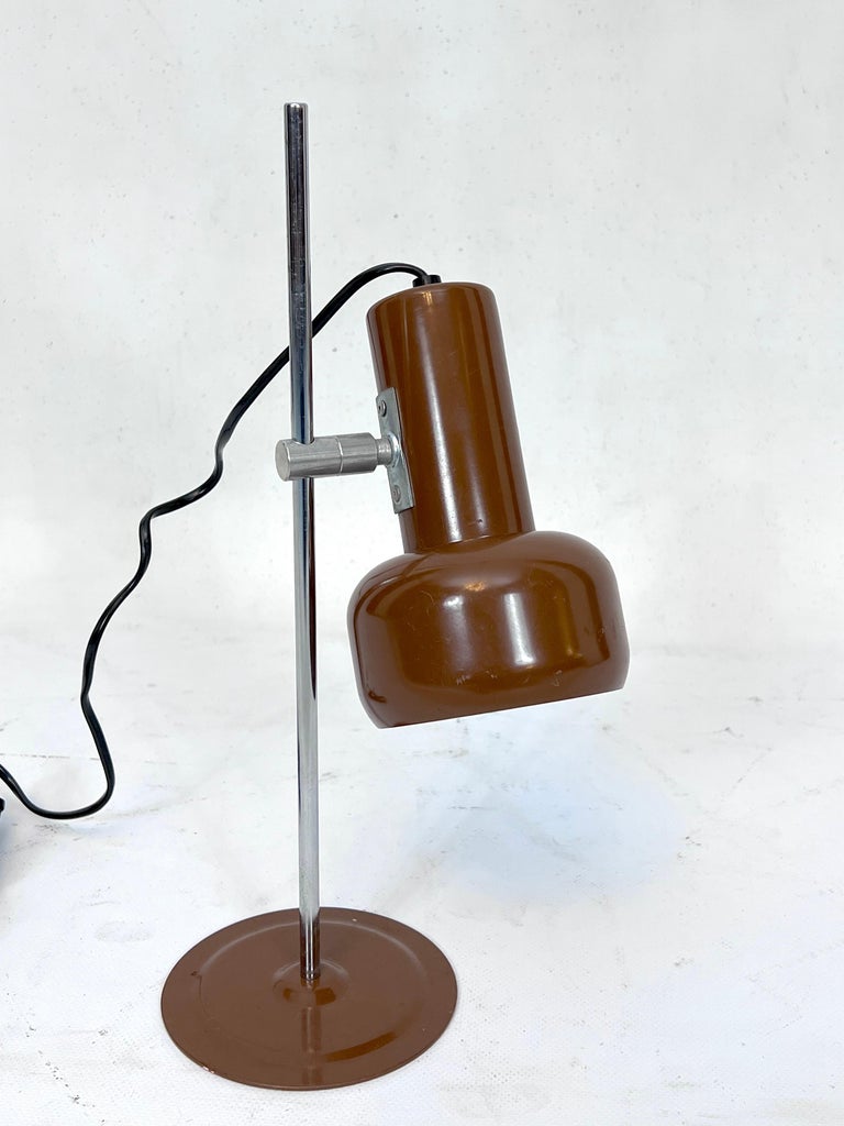 Vintage Italian Articulated Metal Table Lamp from 70s For Sale at 1stDibs