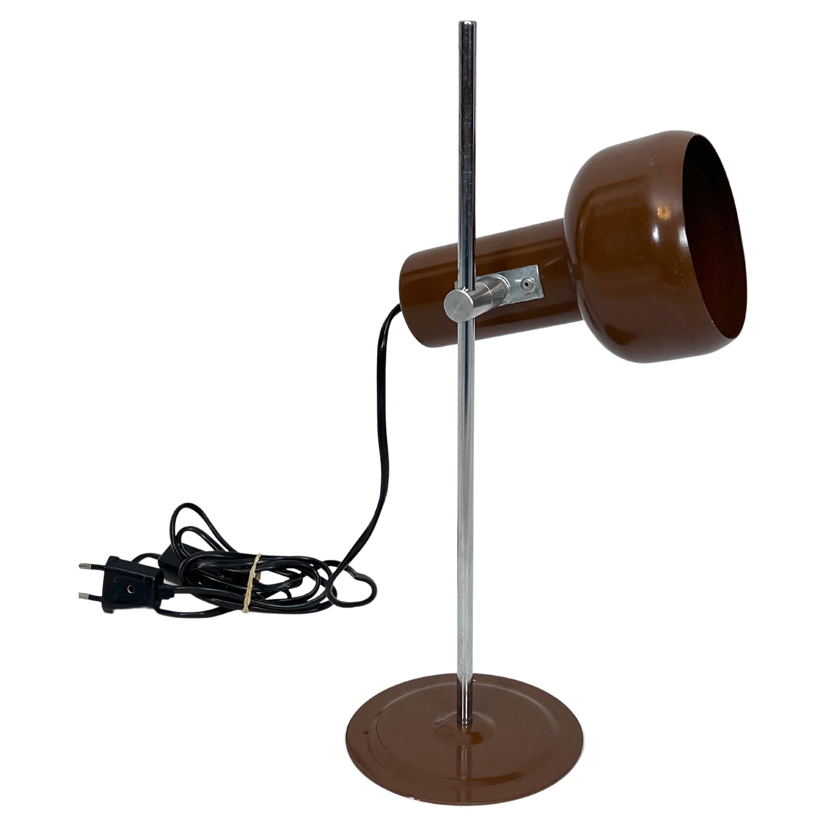 Lampe de bureau italienne vintage articulée en métal, années 70 en vente