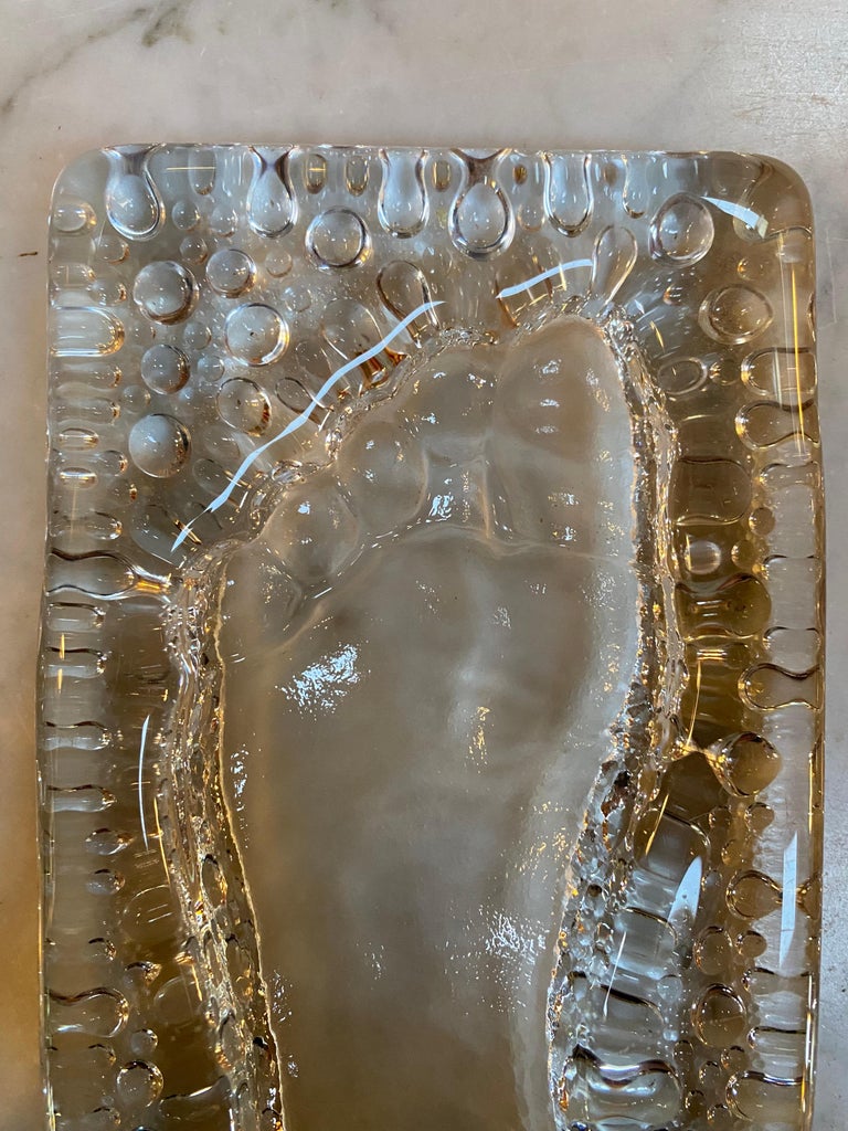 Vintage Italian Ashtray Hand Blown 1960s For Sale at 1stDibs