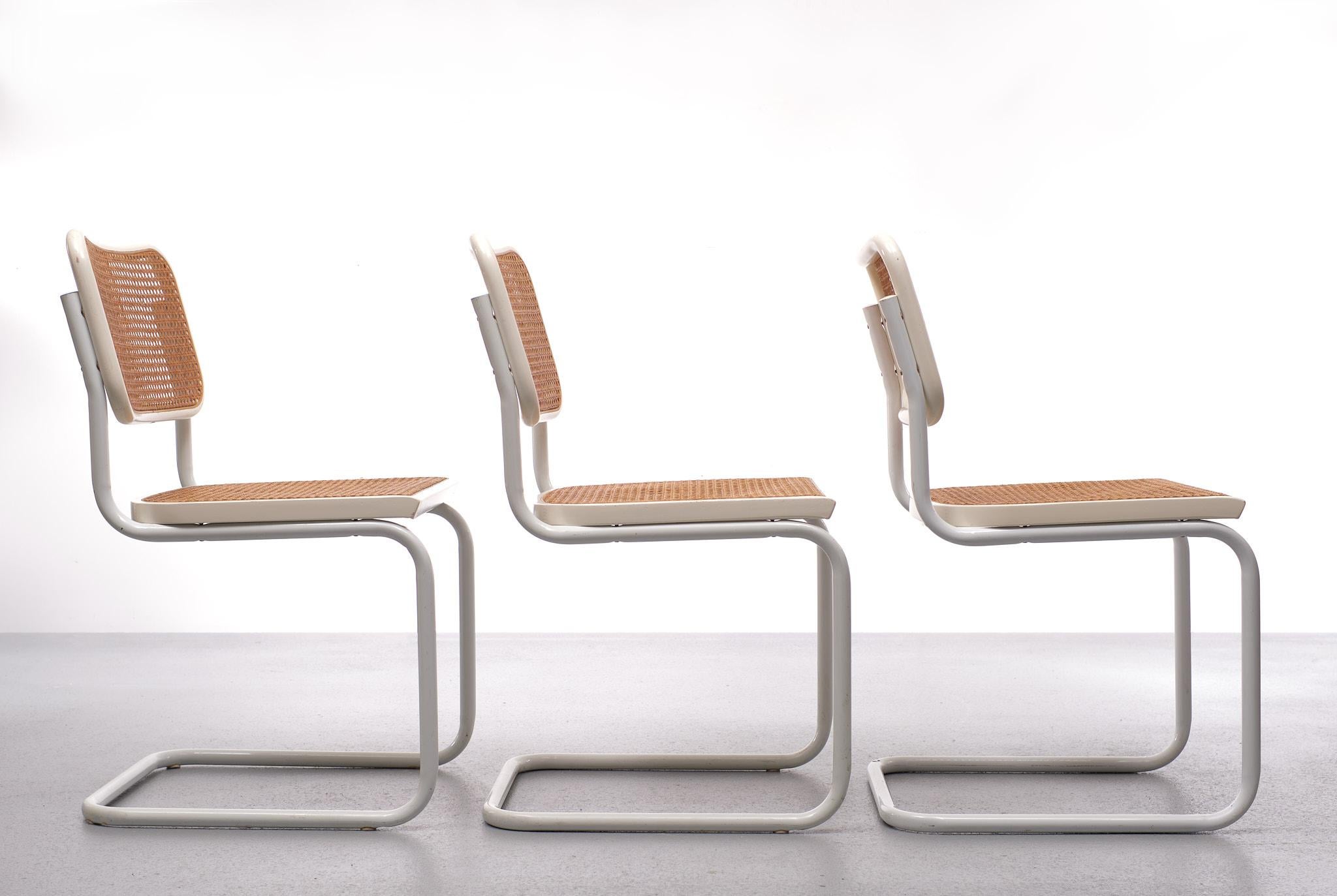 Vintage Italian B32 Chairs Marcel Breuer Cesca, 1970 1