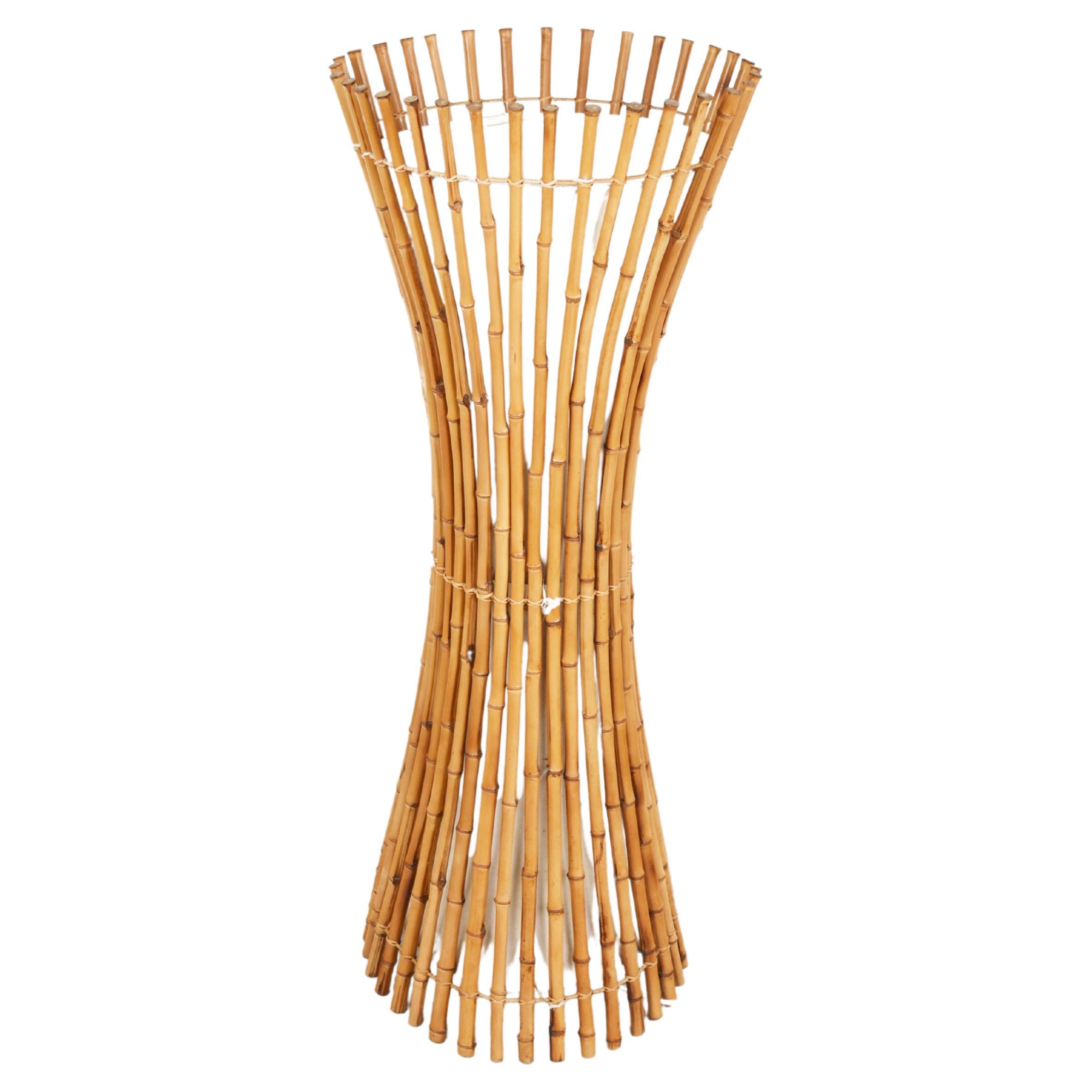 1960s French Bamboo Standing Lamp For Sale at 1stDibs bamboo floor
