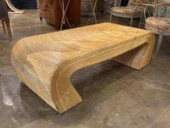 Vintage Italian Bamboo Low Table