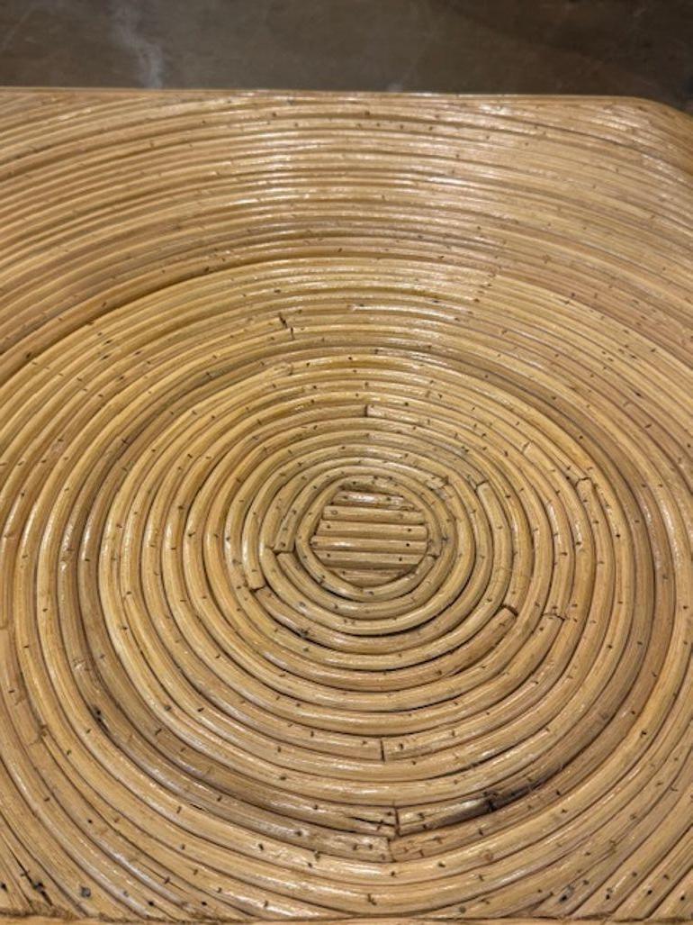 20ième siècle Table basse en bambou vintage italien en vente