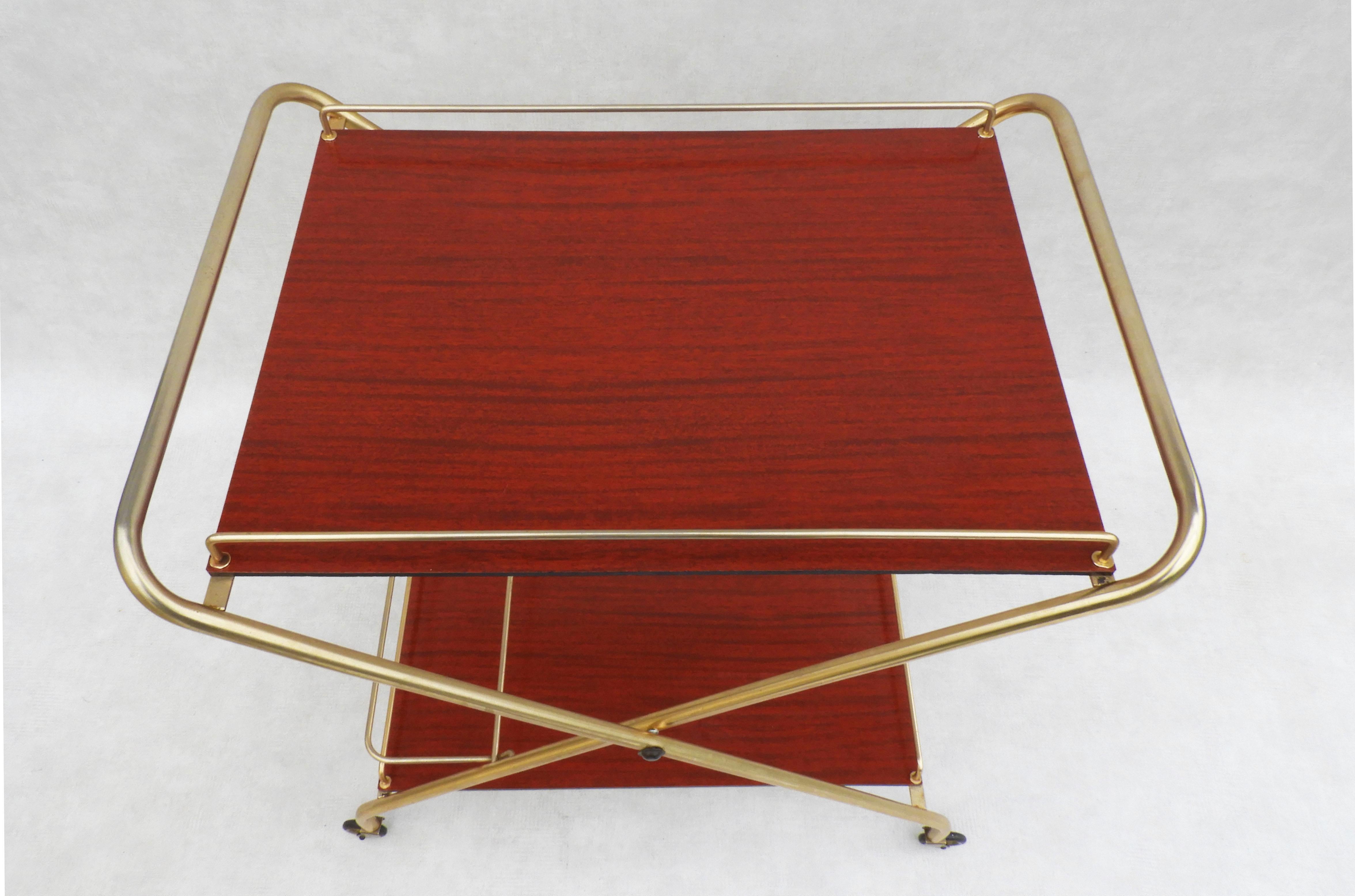 Vintage Italian Bar Cart, c1960 4