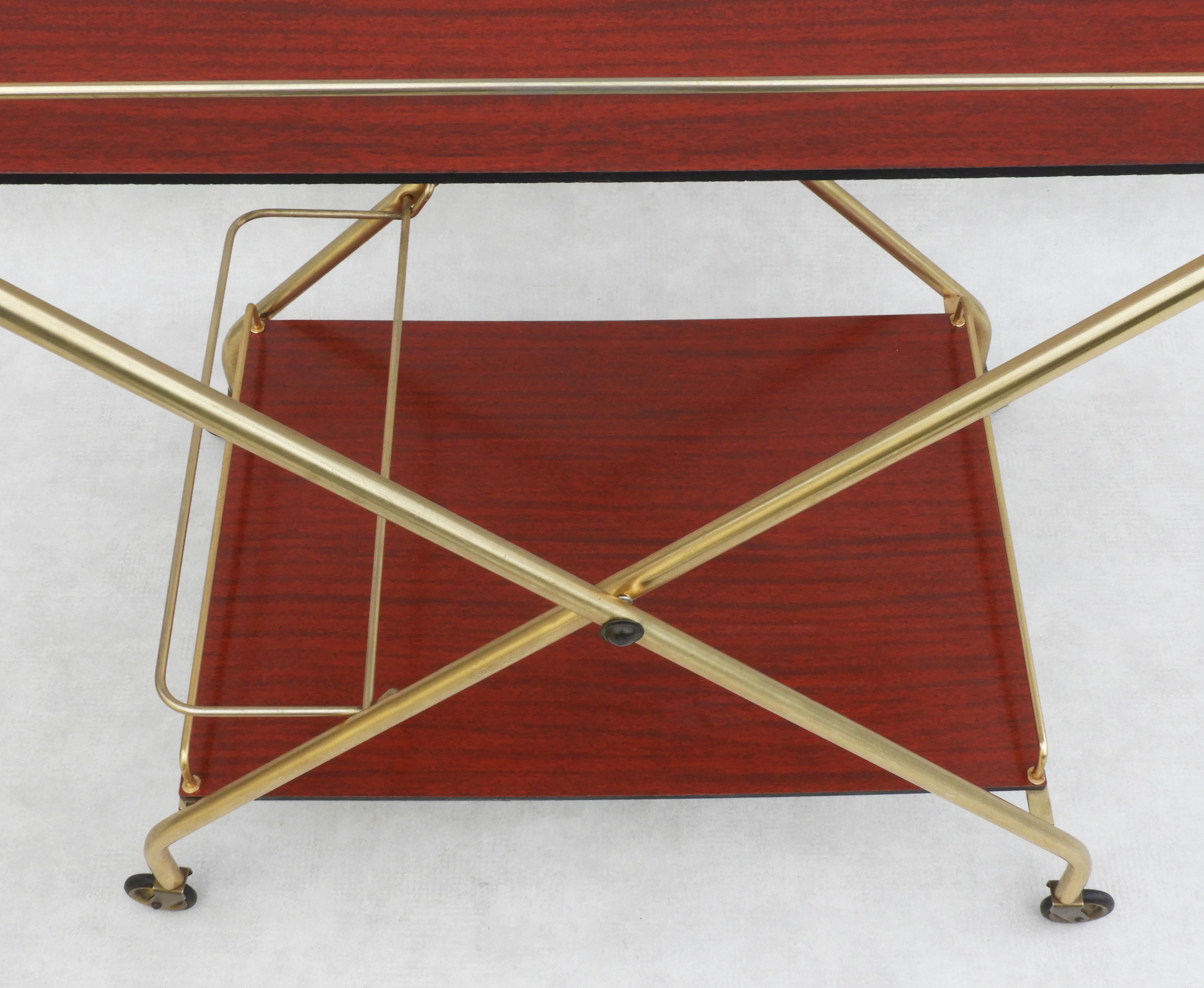 Vintage Italian Bar Cart, c1960 2