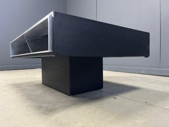 Table basse de bar vintage italienne à la manière de Willy Rizzo, années 1970