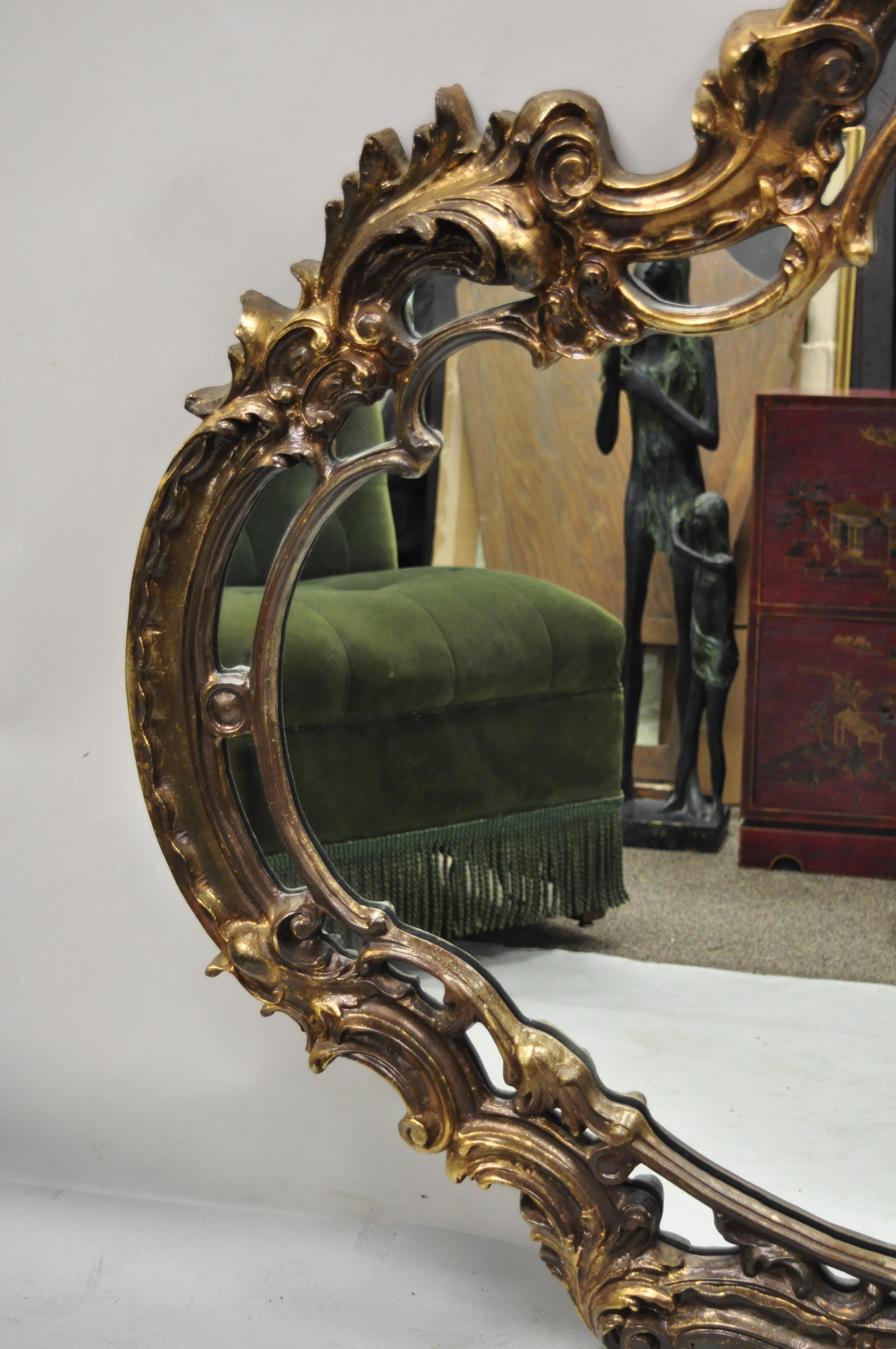 large gold mirror vintage