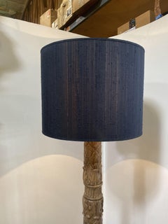 Vintage Italian Baroque Style Hand Carved Wood Floor Lamp