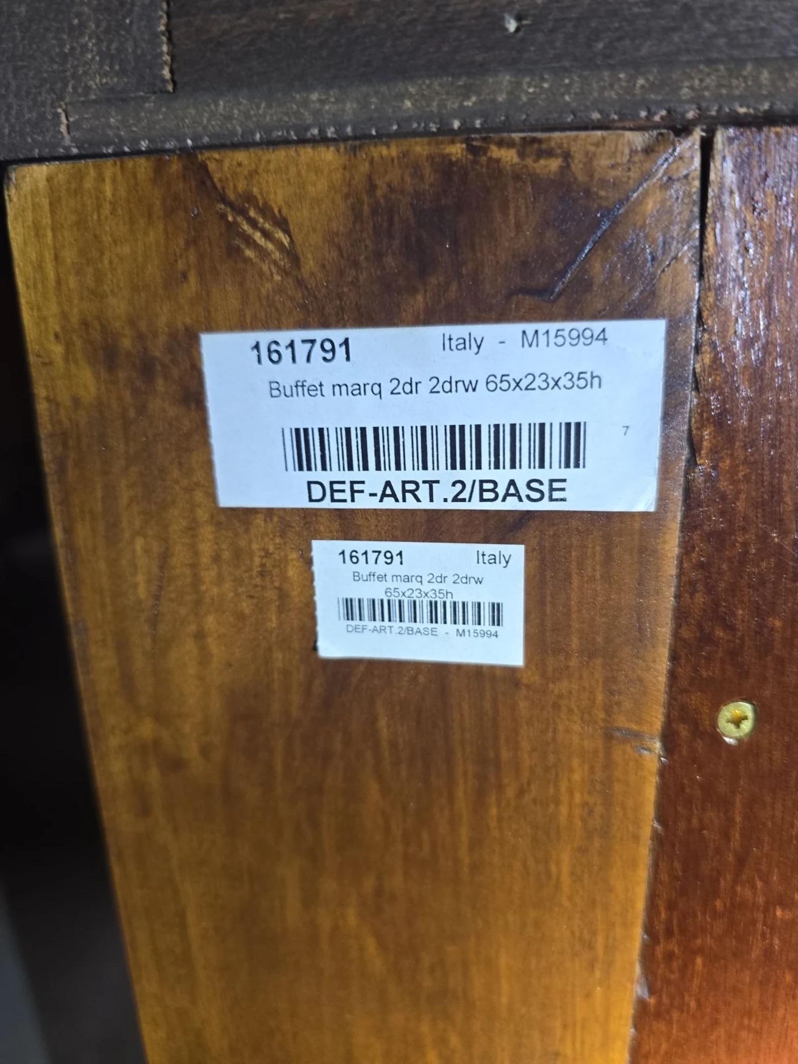 Vieille armoire de rangement de style baroque italien avec marqueterie incrustée en vente 3
