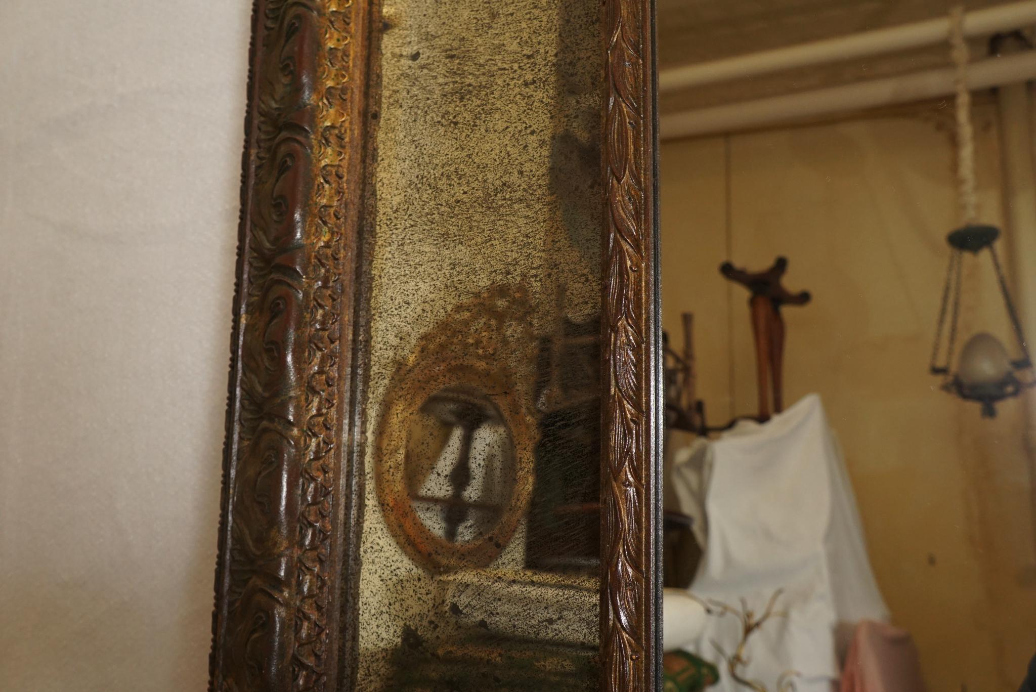 Vintage Italian Baroque Style Mirror For Sale 3