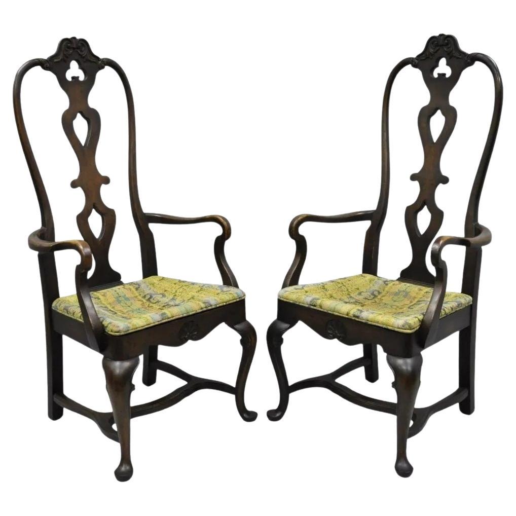 Sillones de Comedor Estilo Rococó Sueco Barroco Italiano Vintage - Pareja