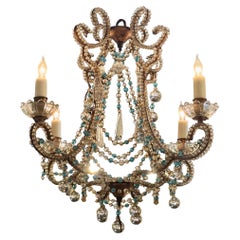 Vintage Italian Beaded Chandelier