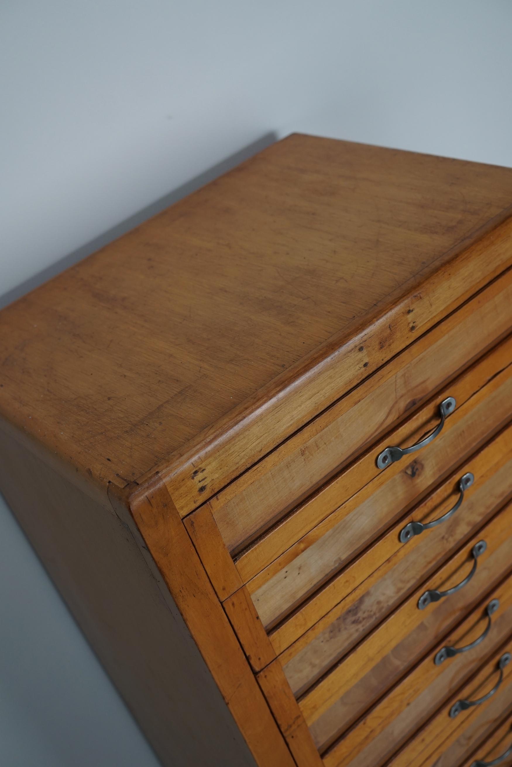 Meuble de rangement Haberdashery en hêtre italien vintage, années 1950 en vente 2