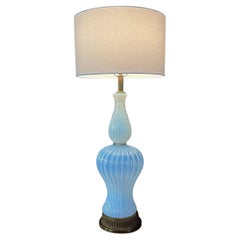 Lampada da tavolo in vetro di Murano beige Vintage Italian Lamp