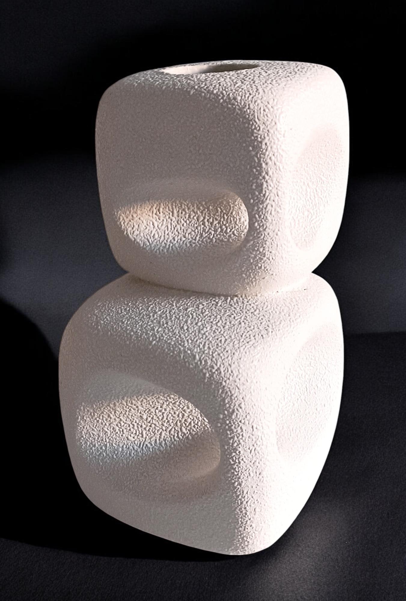 Vintage Italian Bertoncello by Roberto Rigon Sculptural Ceramic Vase, 1960s For Sale 6