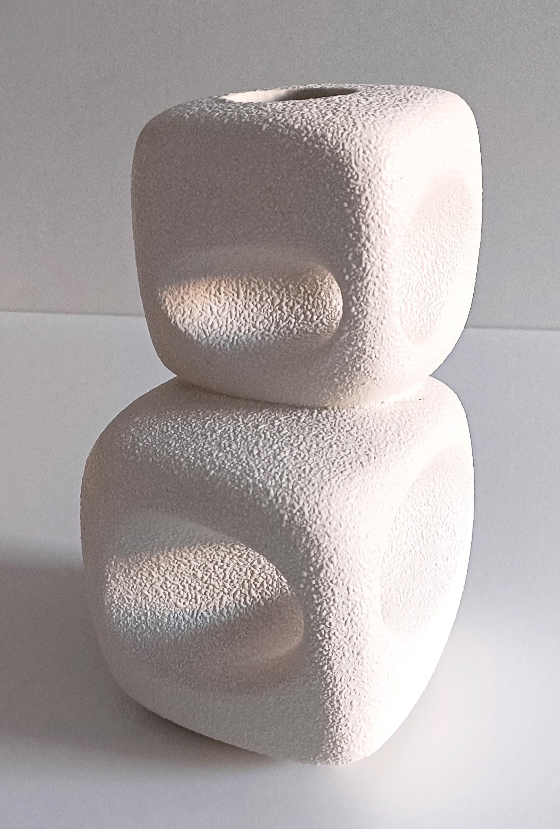Vintage Italian Bertoncello by Roberto Rigon Sculptural Ceramic Vase, 1960s For Sale 8
