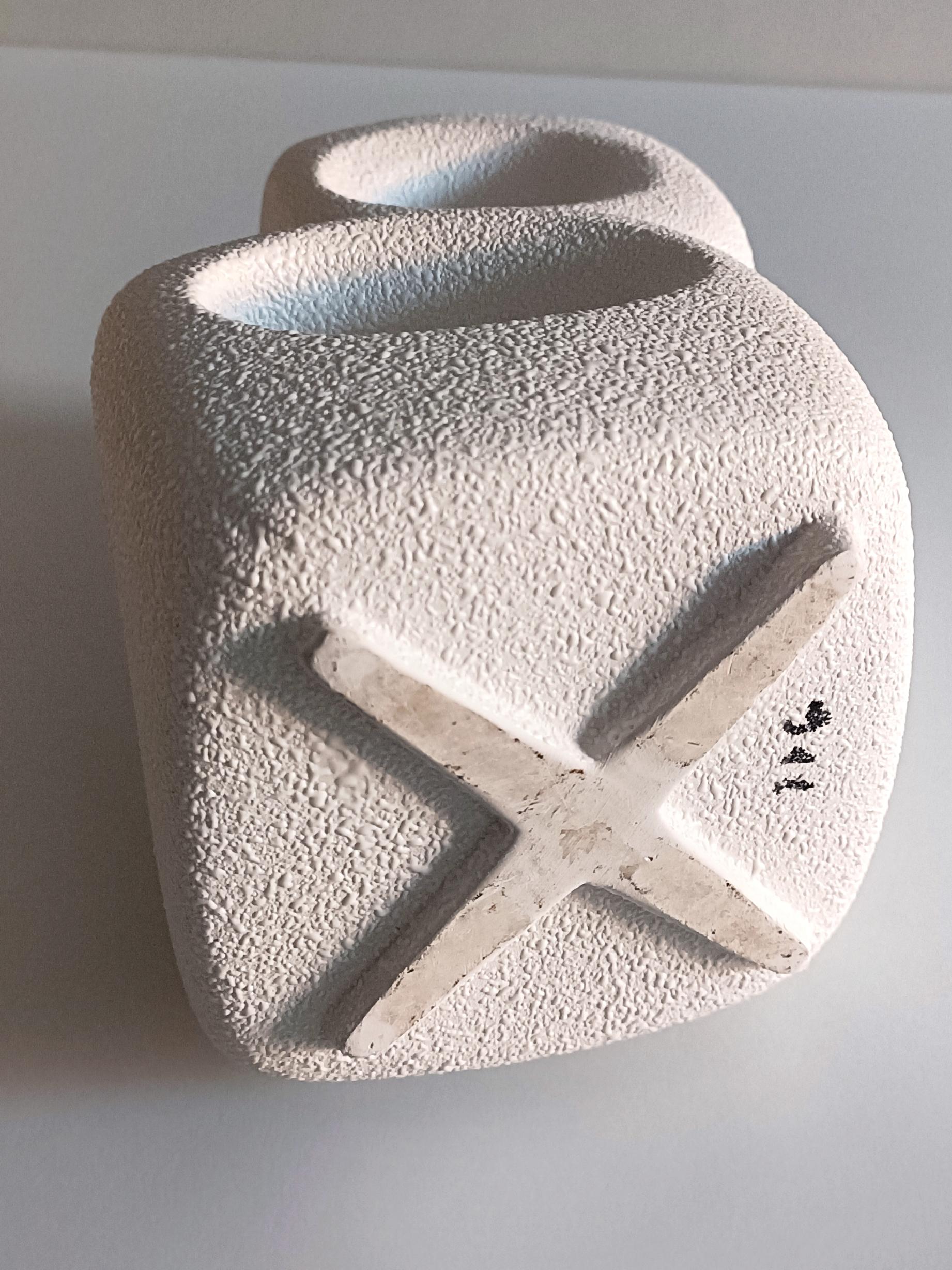 Vintage Italian Bertoncello by Roberto Rigon Sculptural Ceramic Vase, 1960s For Sale 9