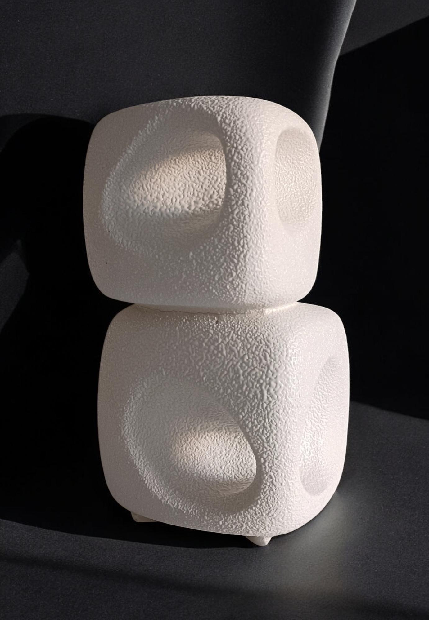 Mid-Century Modern Vintage Italian Bertoncello by Roberto Rigon Sculptural Ceramic Vase, 1960s For Sale