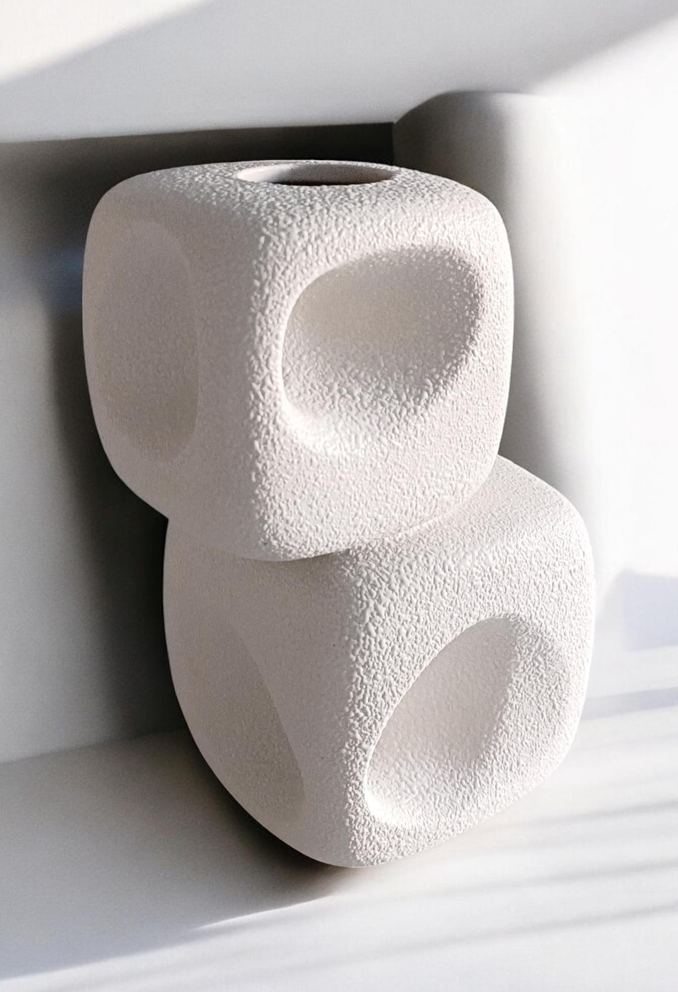 Vintage Italian Bertoncello by Roberto Rigon Sculptural Ceramic Vase, 1960s For Sale 2