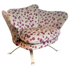 Vintage Italian Biomorphic Lounge Chair