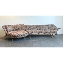 Vintage Italian Biomorphic Sectional Sofa