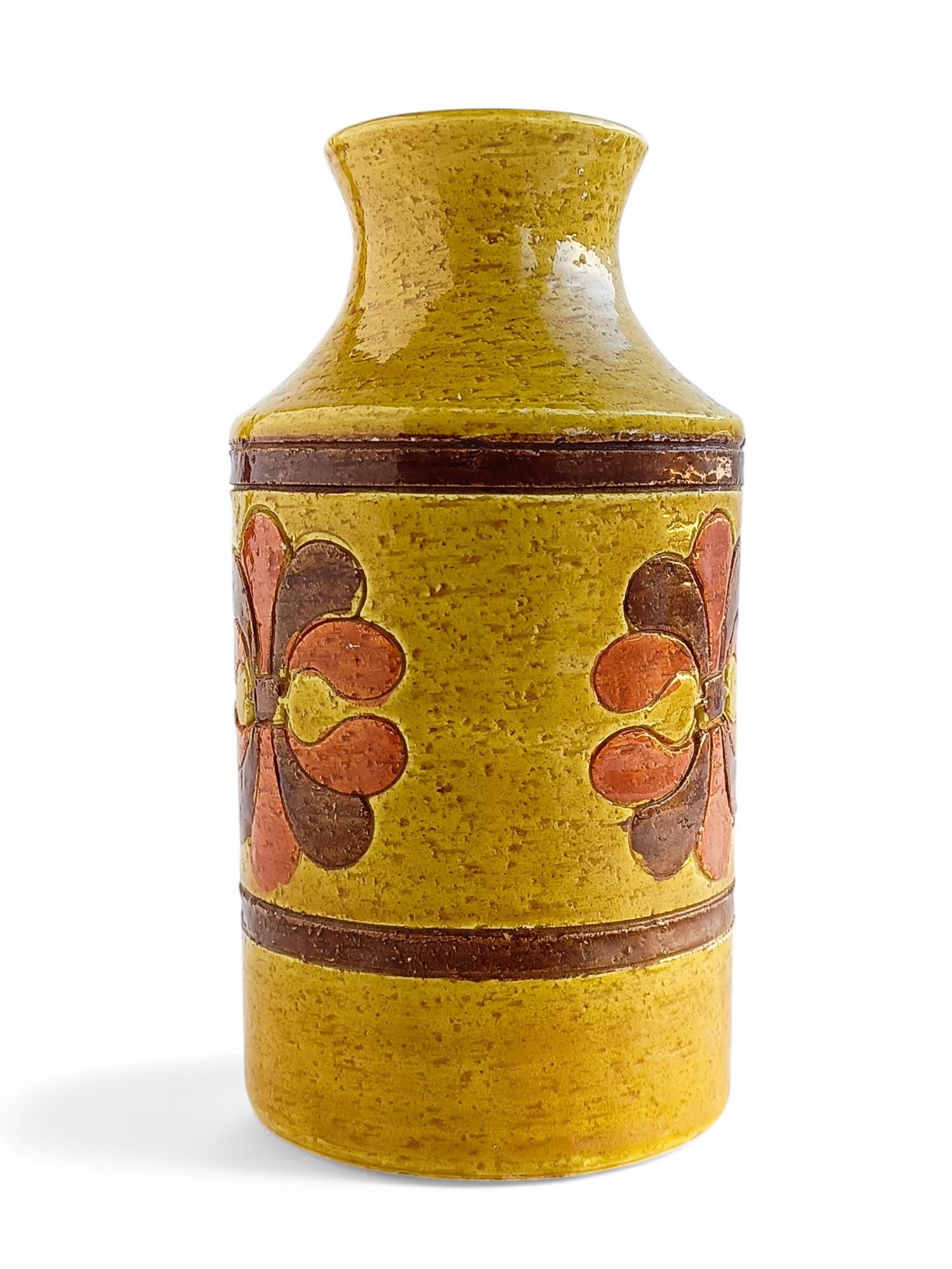 Vaso italiano d'epoca in ceramica Bitossi di Aldo Londi, Mid Century Modern, 1960 in vendita 2