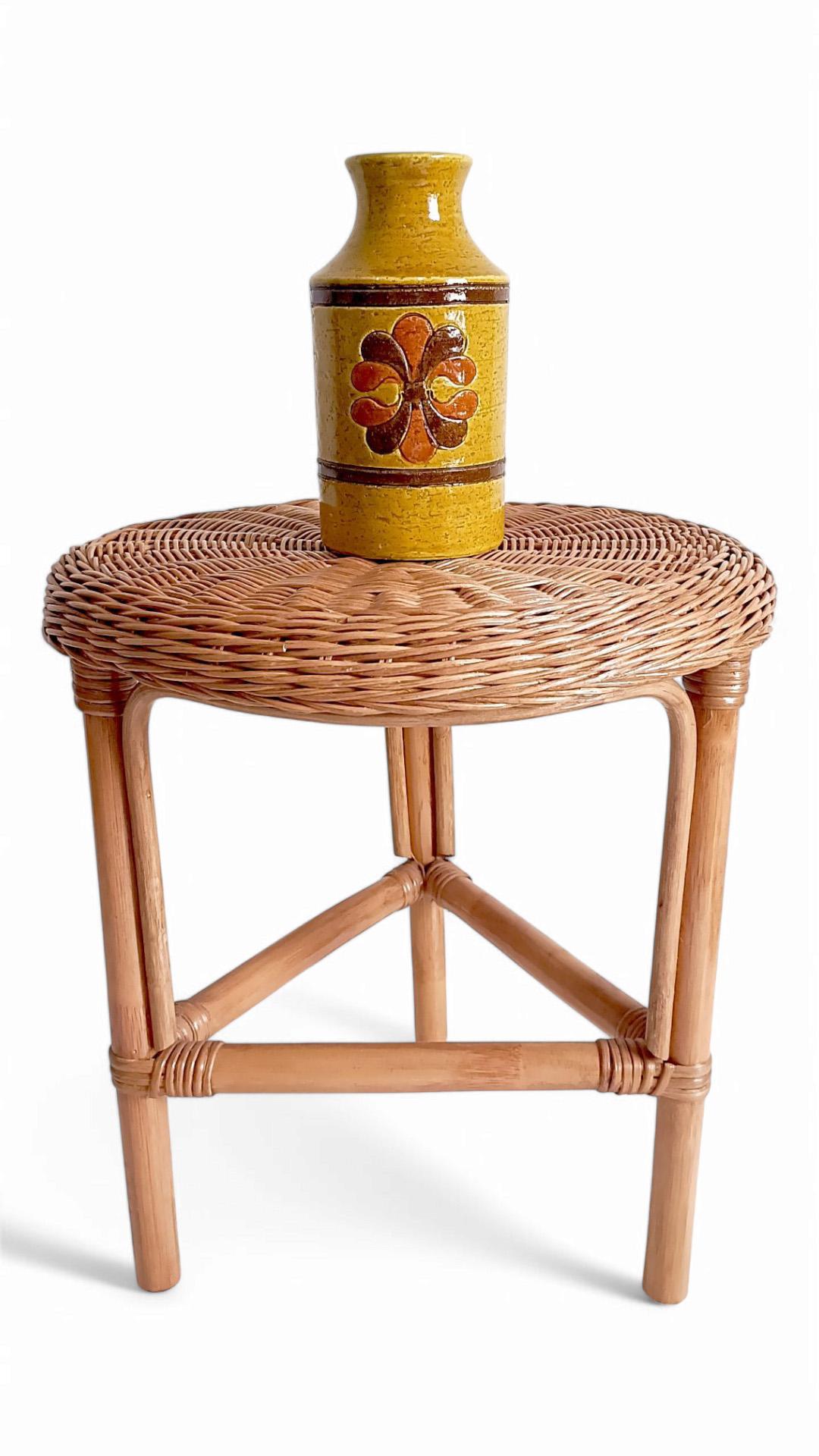 Vaso italiano d'epoca in ceramica Bitossi di Aldo Londi, Mid Century Modern, 1960 In condizioni ottime in vendita a Valencia, VC