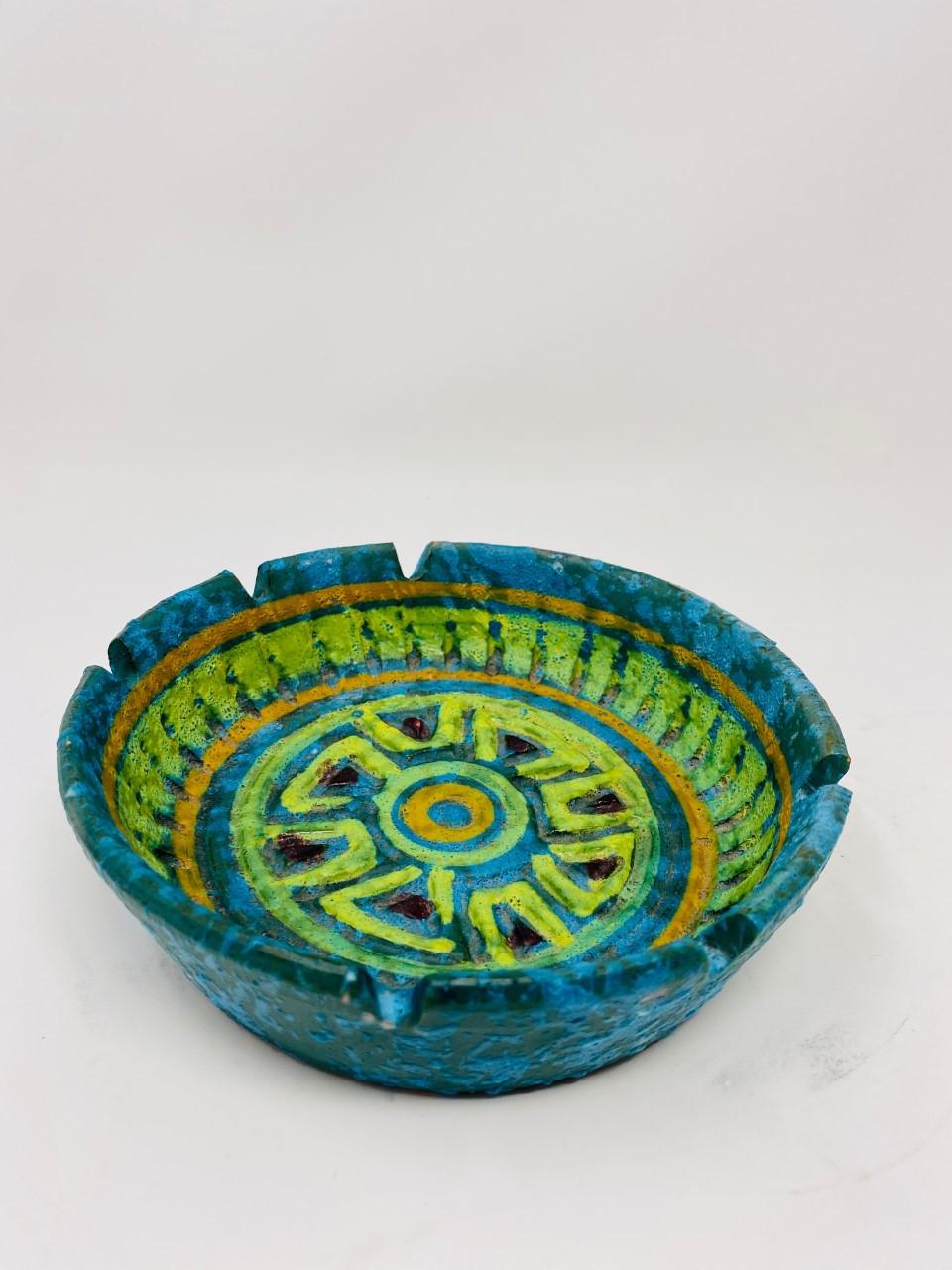 Cenicero vintage italiano de cerámica Studio Pottery de Bitossi Cerámico en venta
