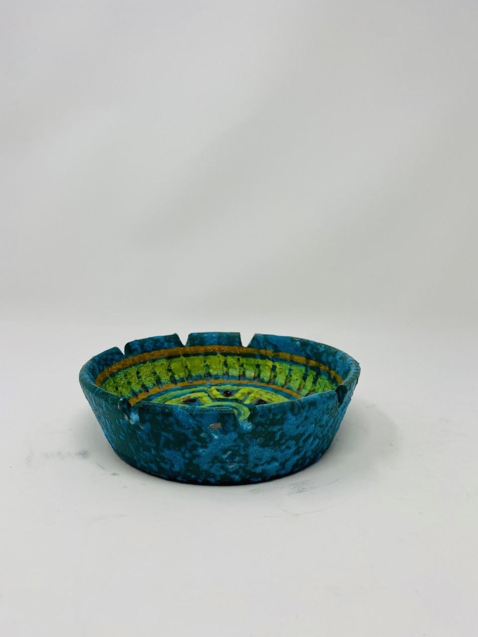 Cendrier italien vintage en poterie Bitossi Studio en vente 1