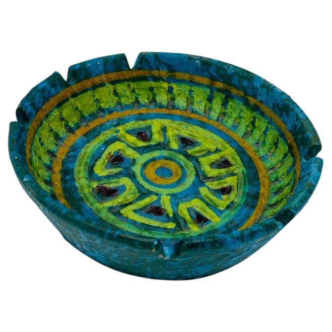 Cenicero vintage italiano de cerámica Studio Pottery de Bitossi
