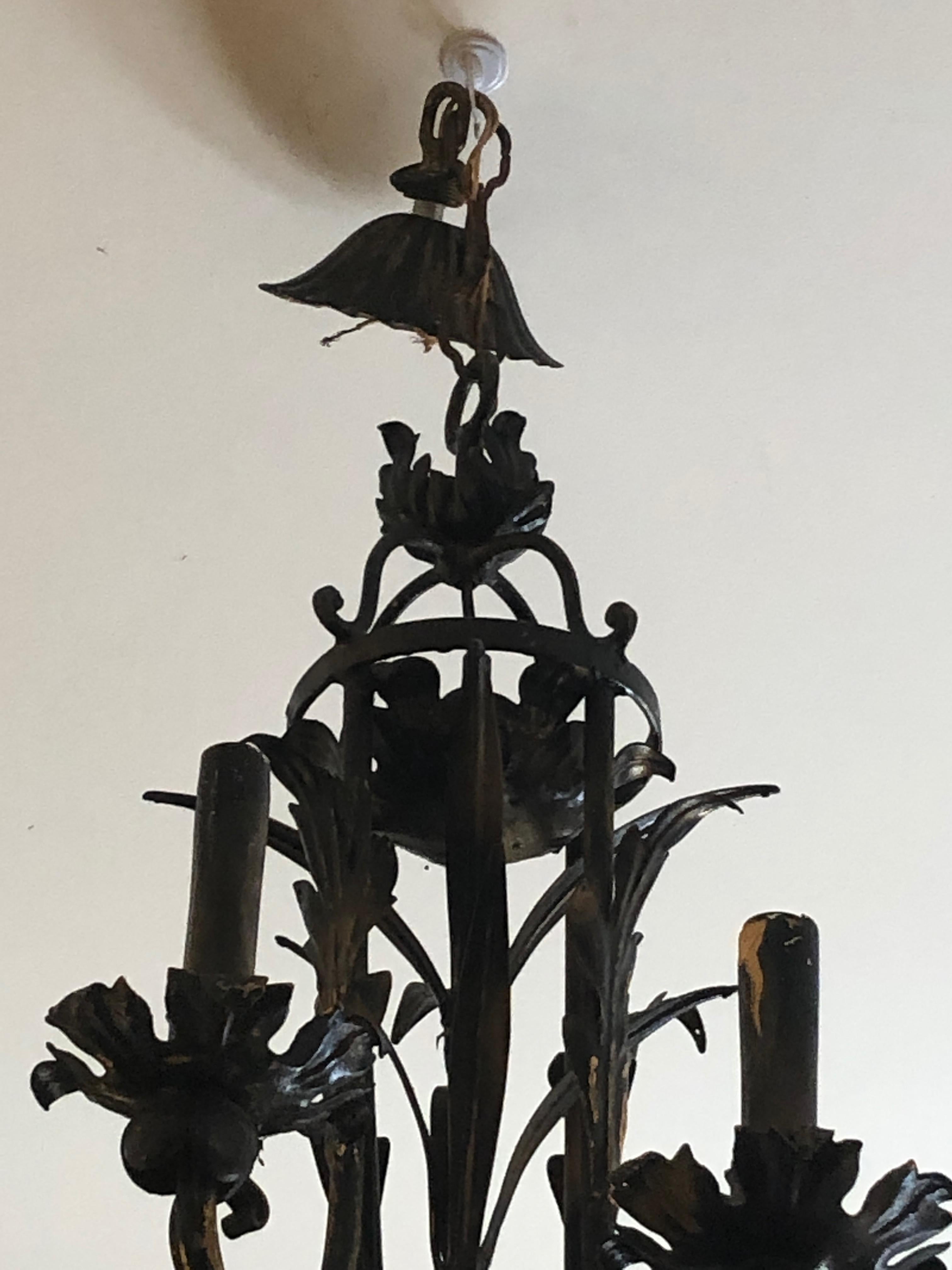 black antique chandelier