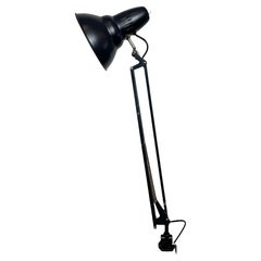 Vintage Black Italian Architect Table Lamp, 1970s