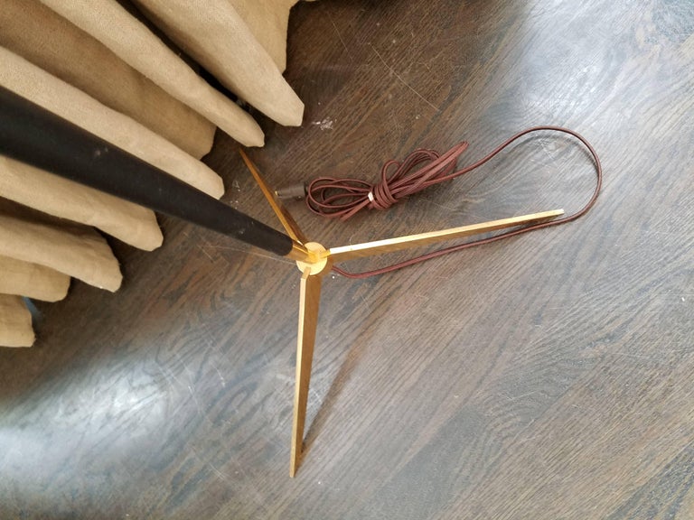 Vintage Italian Black or Brass Floor Lamp For Sale at 1stDibs