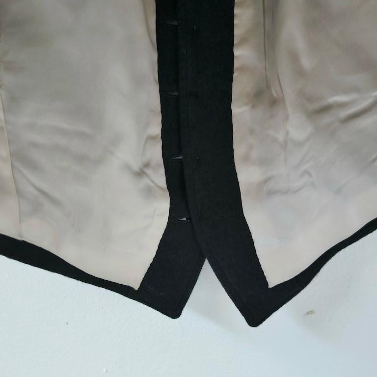 Vintage Italian black wool tailcoat (“smoking”) in vendita 5