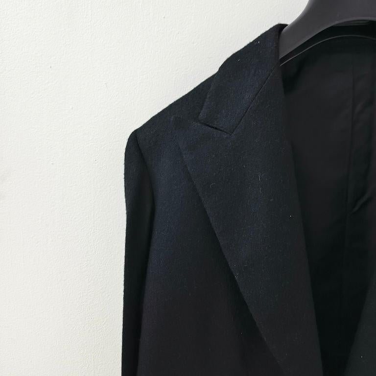 Vintage Italian black wool tailcoat (“smoking”) in vendita 9