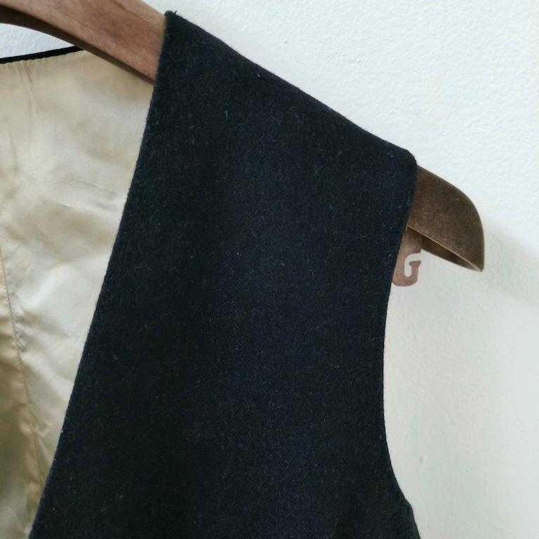 Black Vintage Italian black wool tailcoat (“smoking”) in vendita