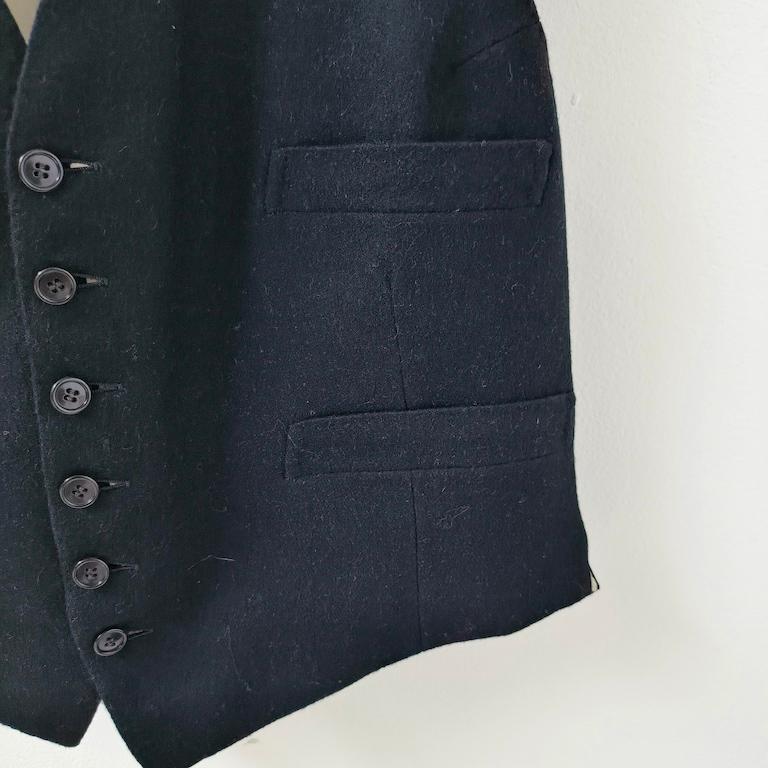 Vintage Italian black wool tailcoat (“smoking”) In condizioni buone in vendita a Milano, IT