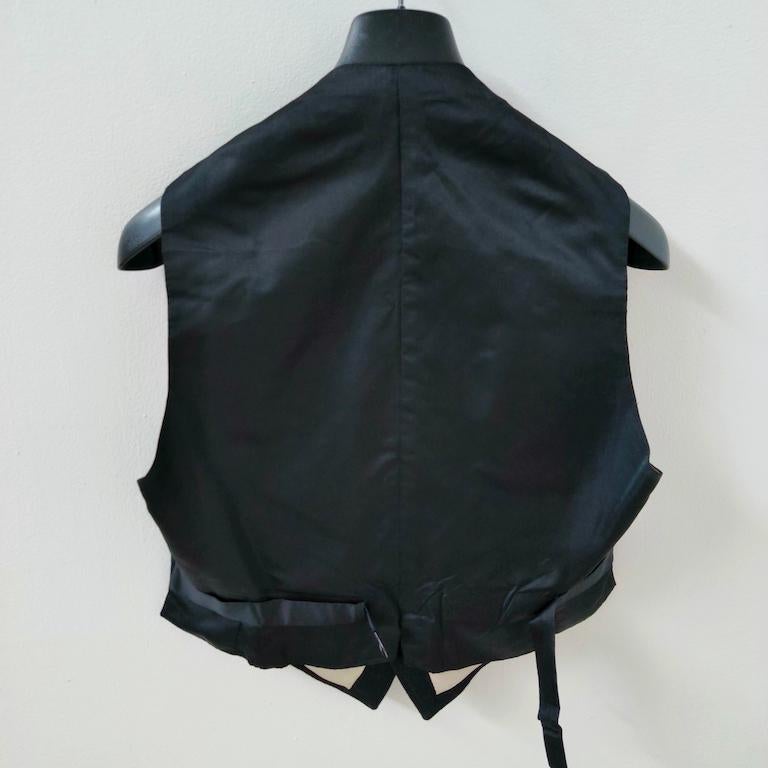 Donna Vintage Italian black wool tailcoat (“smoking”) in vendita